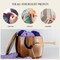 Large Wooden Yarn Bowl with Lid - 9x7 Inch XL Acacia Wood Holder for Knitting